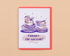 Letterpress Thank You Card—Thanks for Hosting (Thanksgiving)-Greeting Cards-And Here We Are