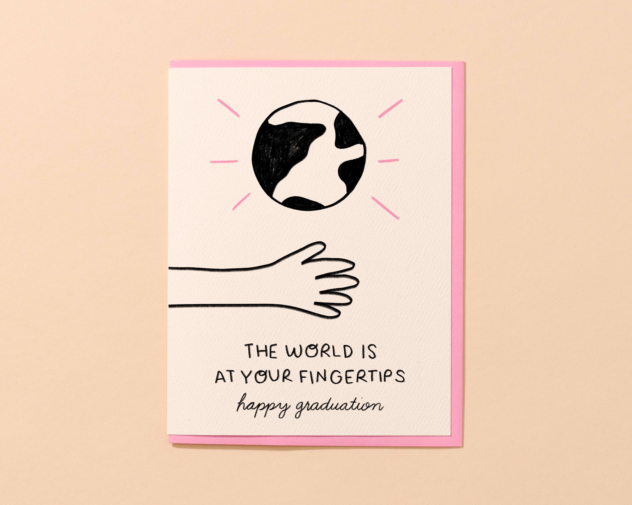 The world is at your Fingertips Card And Here We Are
