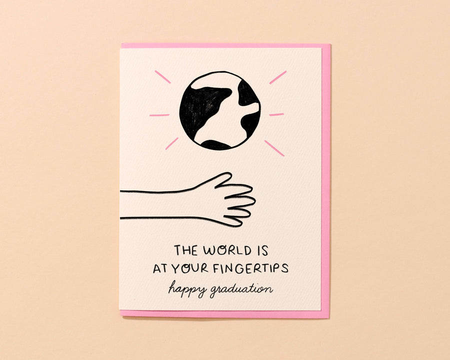 The world is at your Fingertips Card-Greeting Cards-And Here We Are