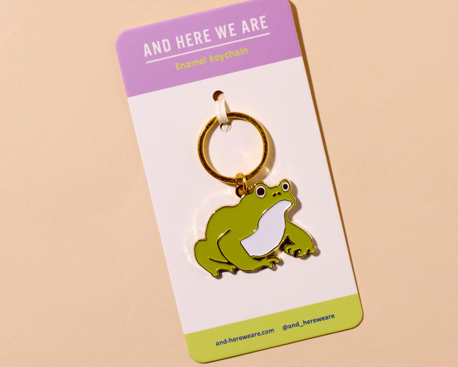 Toad Keychain-Enamel Keychains-And Here We Are