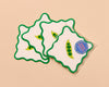 Letterpress Reusable Vellum Coasters—Crudité: Pea Pod Summer-Coasters-And Here We Are