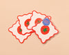 Letterpress Reusable Vellum Coasters—Crudité: Tomato Summer-Coasters-And Here We Are