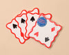 Letterpress Reusable Vellum Coasters—Card Suits (Game Night)-Coasters-And Here We Are