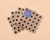 Letterpress Reusable Vellum Coasters—Rattan Weave: Brown-Coasters-And Here We Are