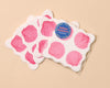Letterpress Reusable Vellum Coasters—Scalloped Modern Shells-Coasters-And Here We Are