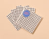 Letterpress Reusable Vellum Coasters—Tessera Tile Grid White-Coasters-And Here We Are