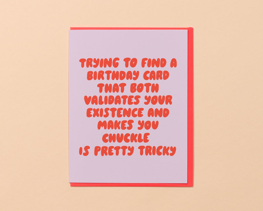 Validate Your Existence Birthday Card-Greeting Cards-And Here We Are