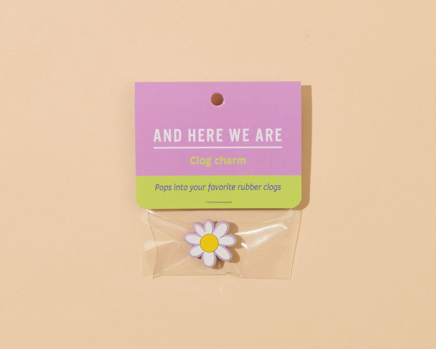 White Daisy Clog Charm-Clog Charms-And Here We Are