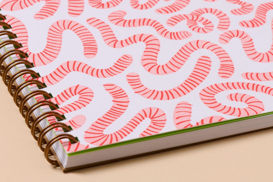 Worms A5 Notebook-Spiral Notebooks-And Here We Are