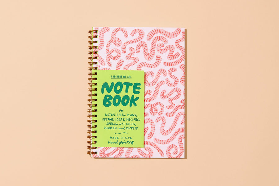 Worms A5 Notebook-Spiral Notebooks-And Here We Are