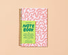 Letterpress A5 Spiral Notebook—Worms (Bugs, Nature, Kids)-Spiral Notebooks-And Here We Are