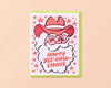 Letterpress Holiday Card—Yee-Haw-lidays (Santa, Western)-Greeting Cards-And Here We Are