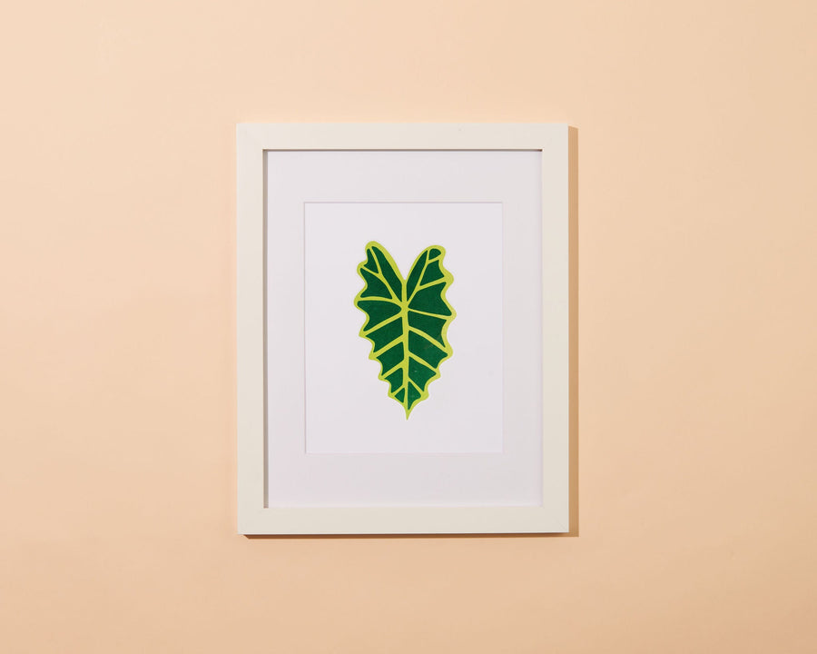 Alocasia Leaf 8x10 Art Print-Art Prints-And Here We Are