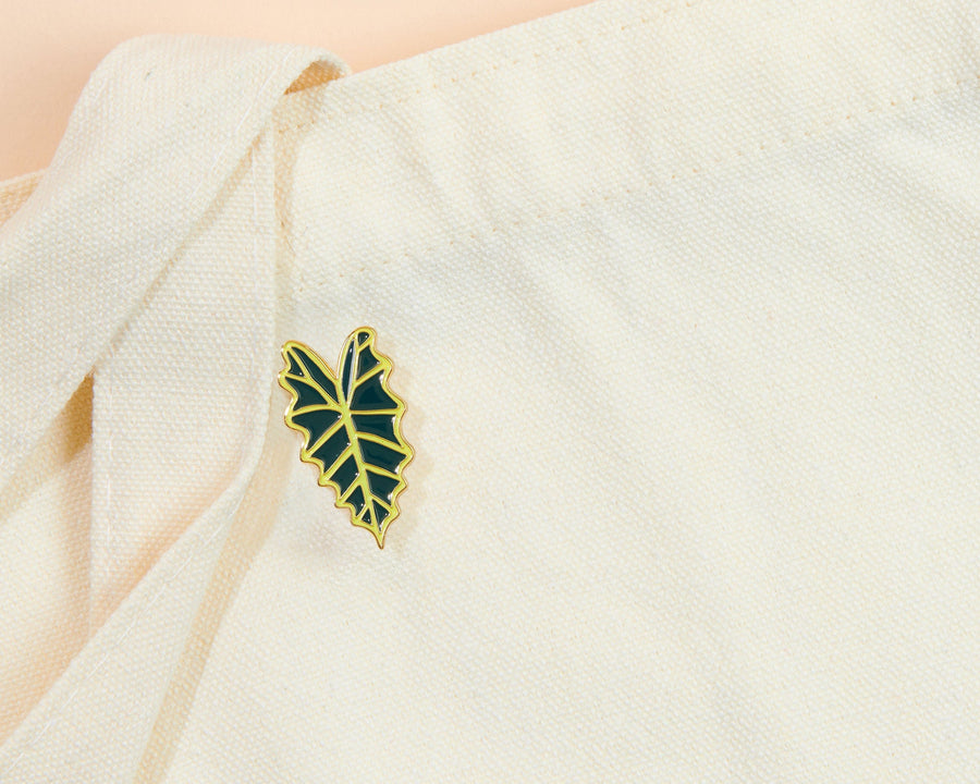 Alocasia Leaf Pin-Enamel Pins-And Here We Are
