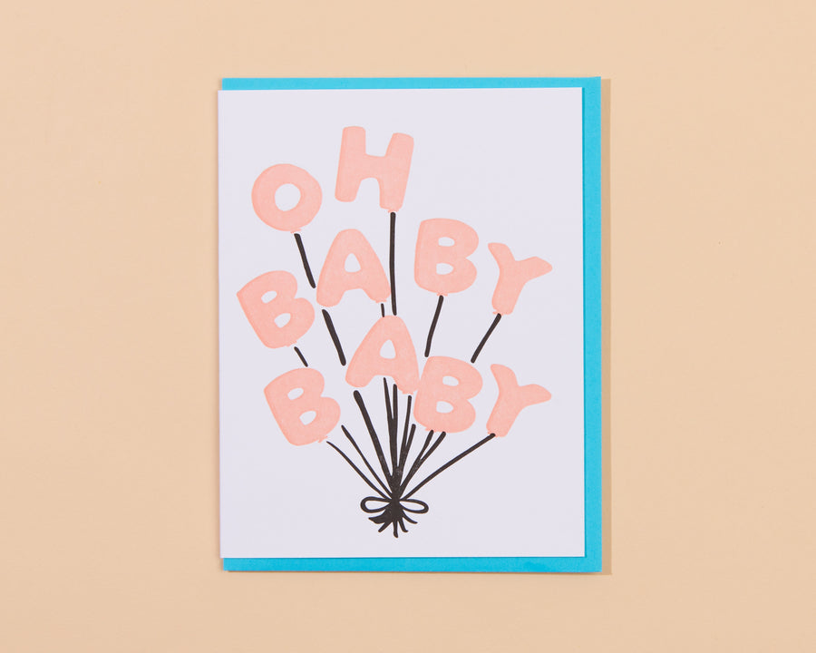 Baby Balloons Card-Greeting Cards-And Here We Are