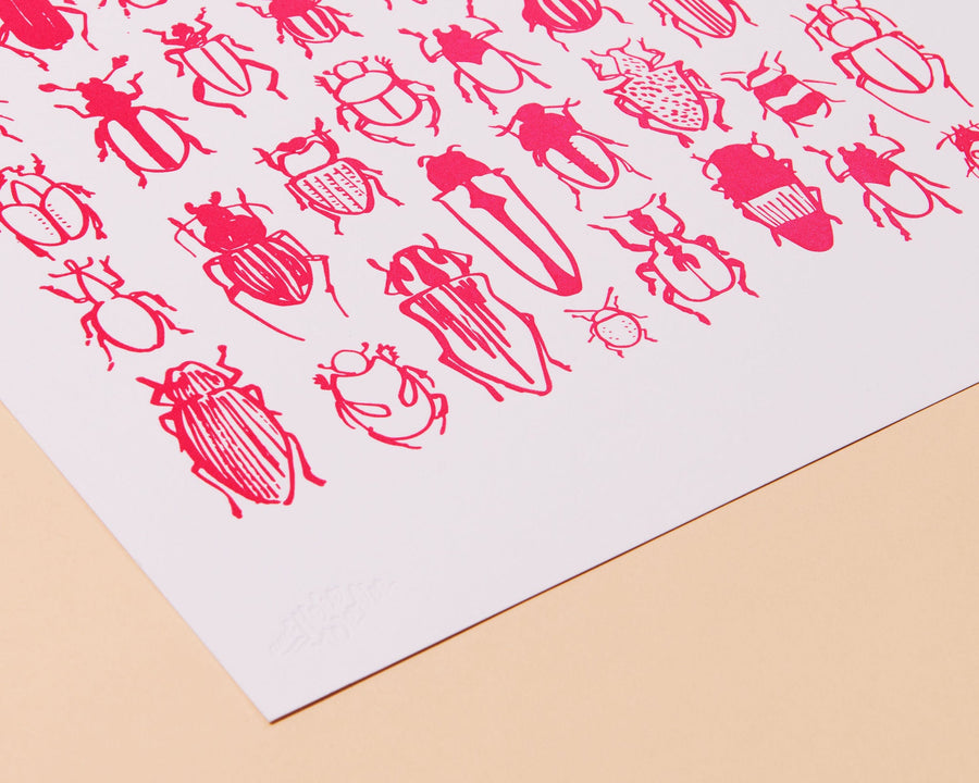 Beetles Pattern 11x14 Art Print-Art Prints-And Here We Are