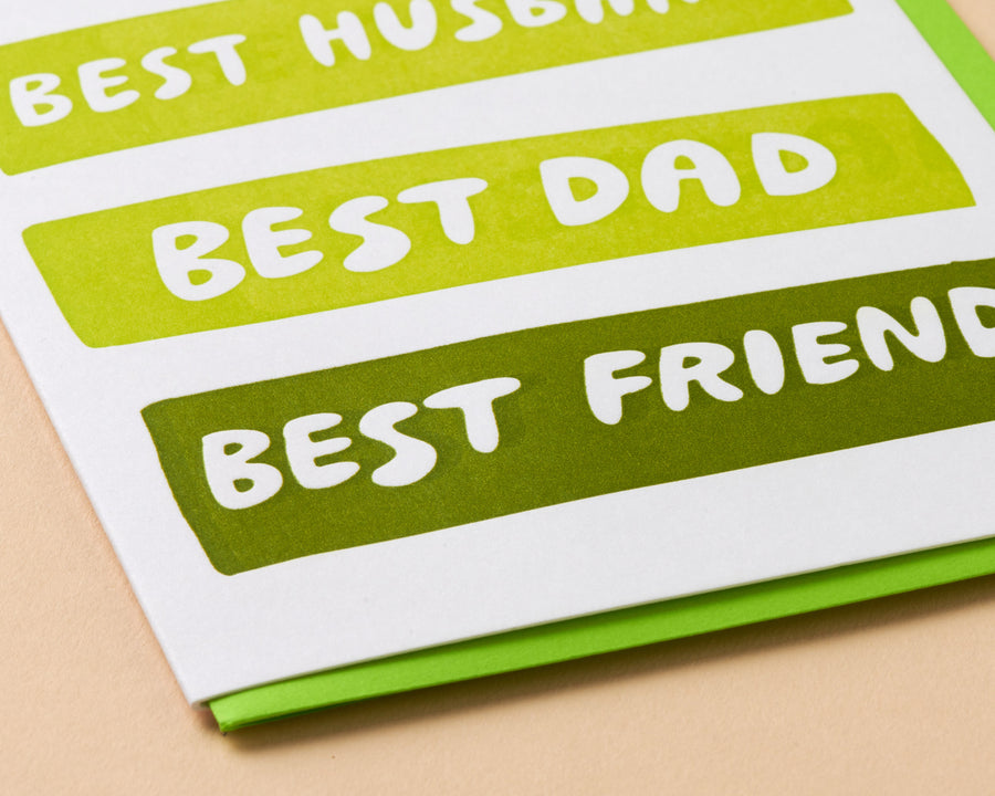 Best Husband/Dad/Friend Card-Greeting Cards-And Here We Are