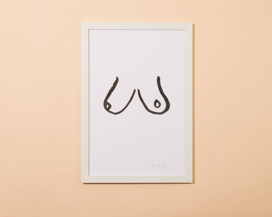 Boobs 12x18 Art Print-Art Prints-And Here We Are
