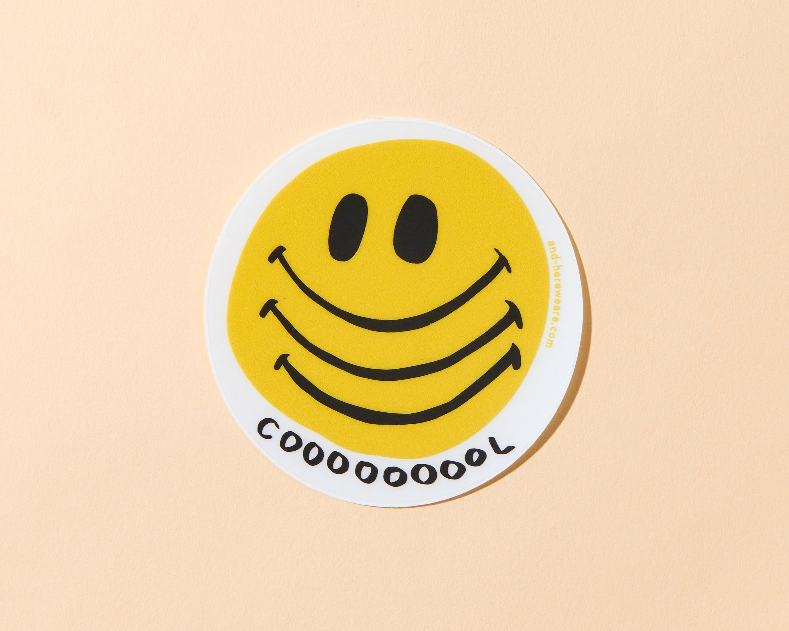 COOOOOOOL Sticker – And Here We Are