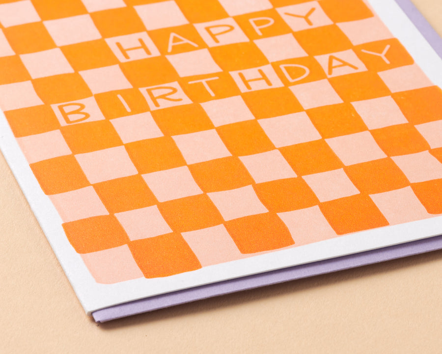 Checkerboard Birthday Card-Greeting Cards-And Here We Are