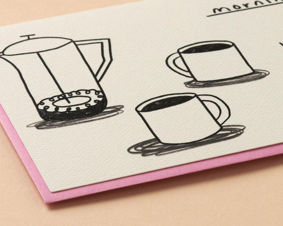 Coffee Cups Card-Greeting Cards-And Here We Are