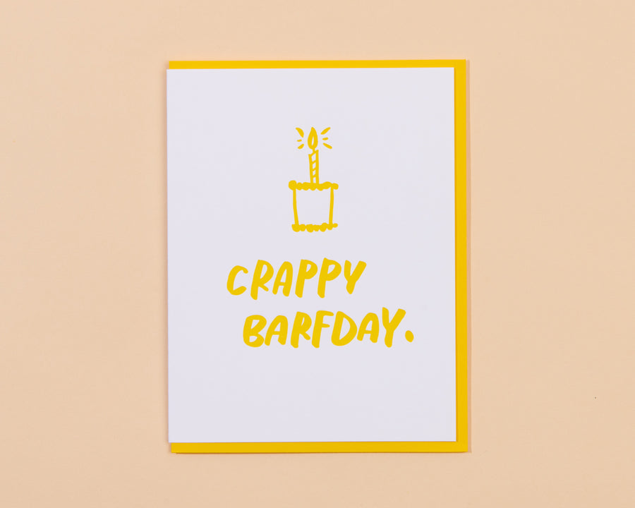 Crappy Barfday Card-Greeting Cards-And Here We Are