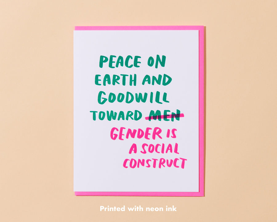 Goodwill/ Gender is a Social Construct Holiday Card-Greeting Cards-And Here We Are