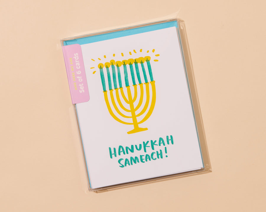 Hanukkah Sameach Card-Greeting Cards-And Here We Are