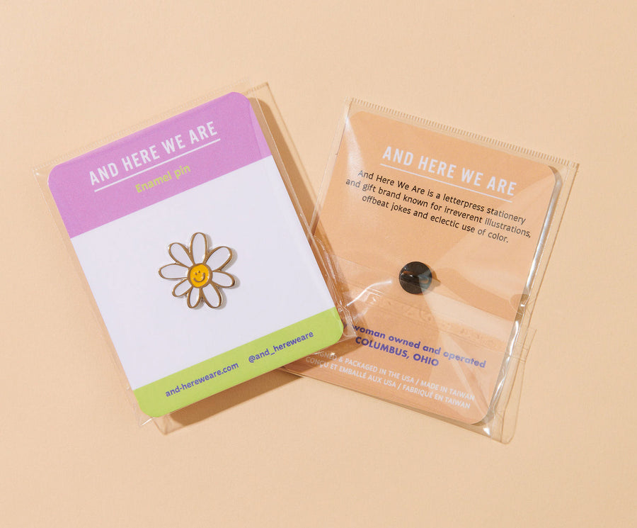 Happy Daisy Pin-Enamel Pins-And Here We Are