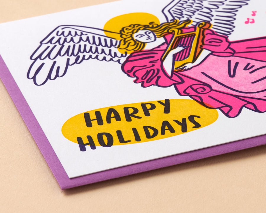 Harpy Holidays Card-Greeting Cards-And Here We Are