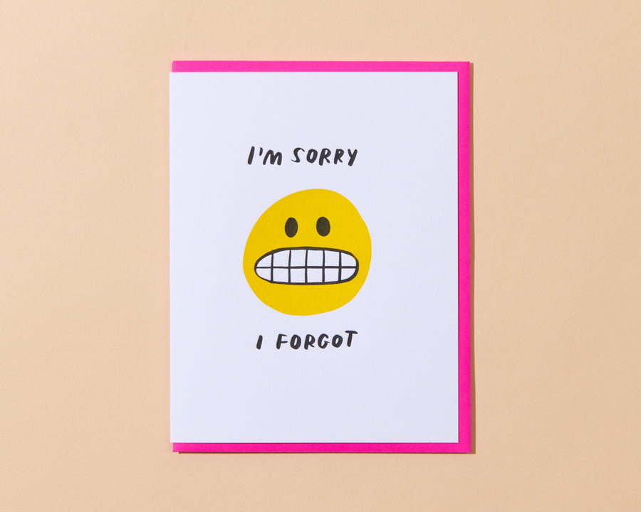 I Forgot Belated Card-Greeting Cards-And Here We Are