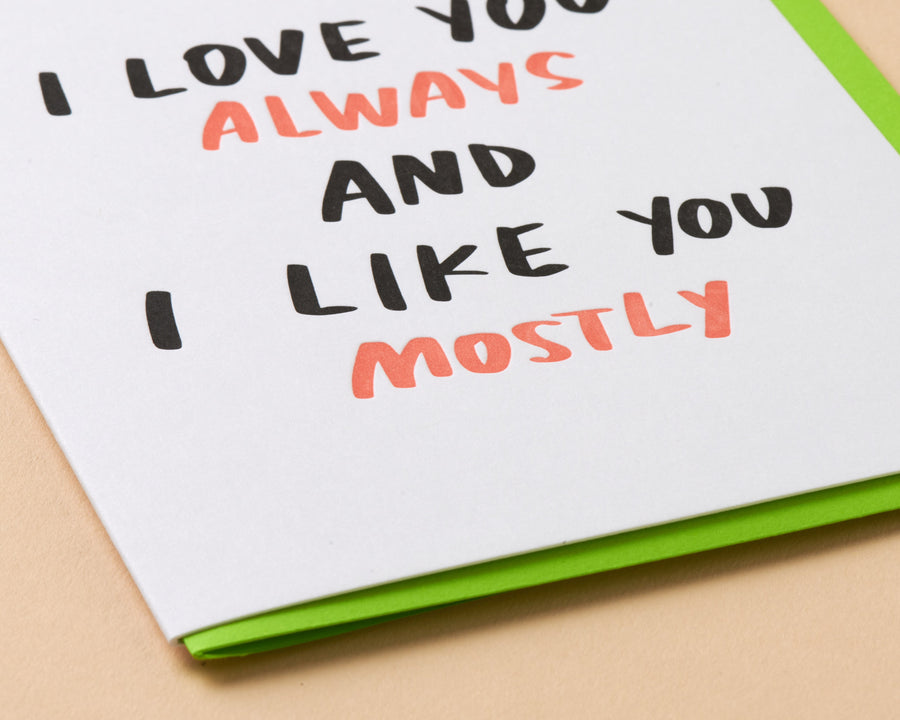 Love You & Like You Card-Greeting Cards-And Here We Are
