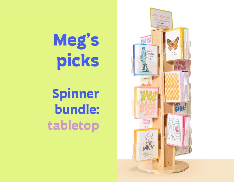 Meg's Picks Spinner, Tabletop-Bundle-And Here We Are