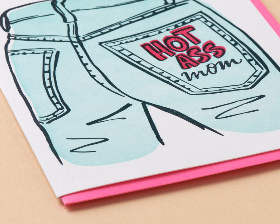 Mom Jeans Card-Greeting Cards-And Here We Are