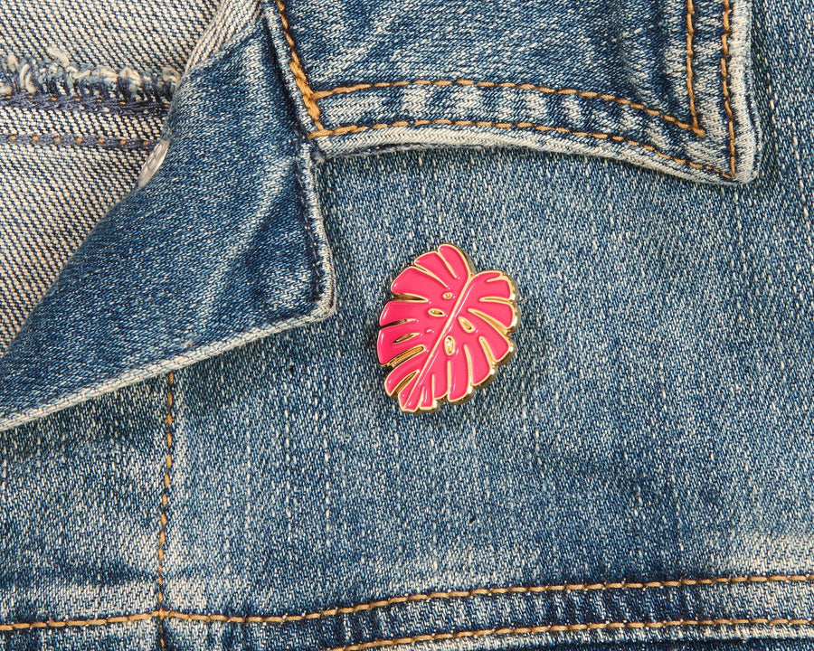 Monstera Leaf Pin-Enamel Pins-And Here We Are