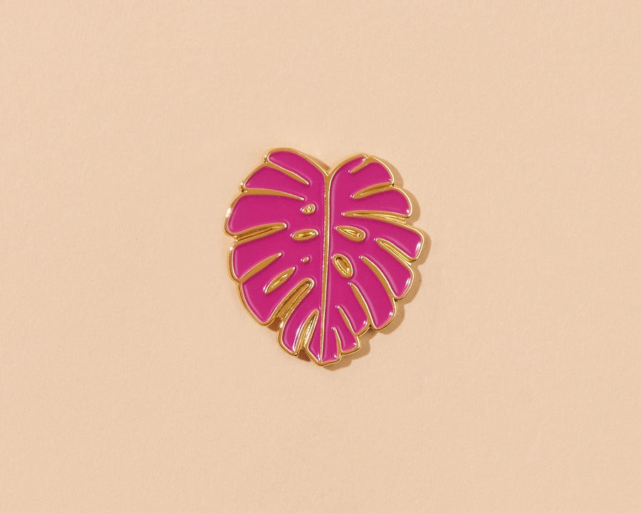 Monstera Leaf Pin-Enamel Pins-And Here We Are