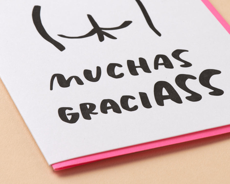 Muchas Graci-ass Card-Greeting Cards-And Here We Are