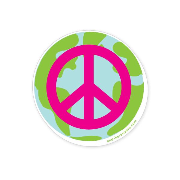 Peace on Earth Sticker-Stickers-And Here We Are