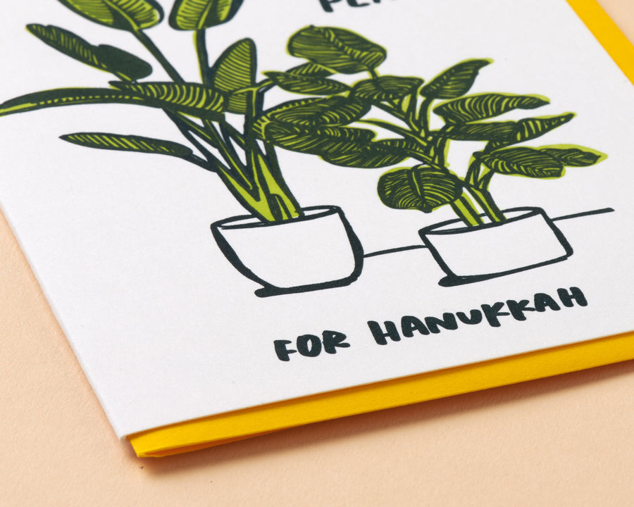 Plants for Hanukkah Card-Greeting Cards-And Here We Are