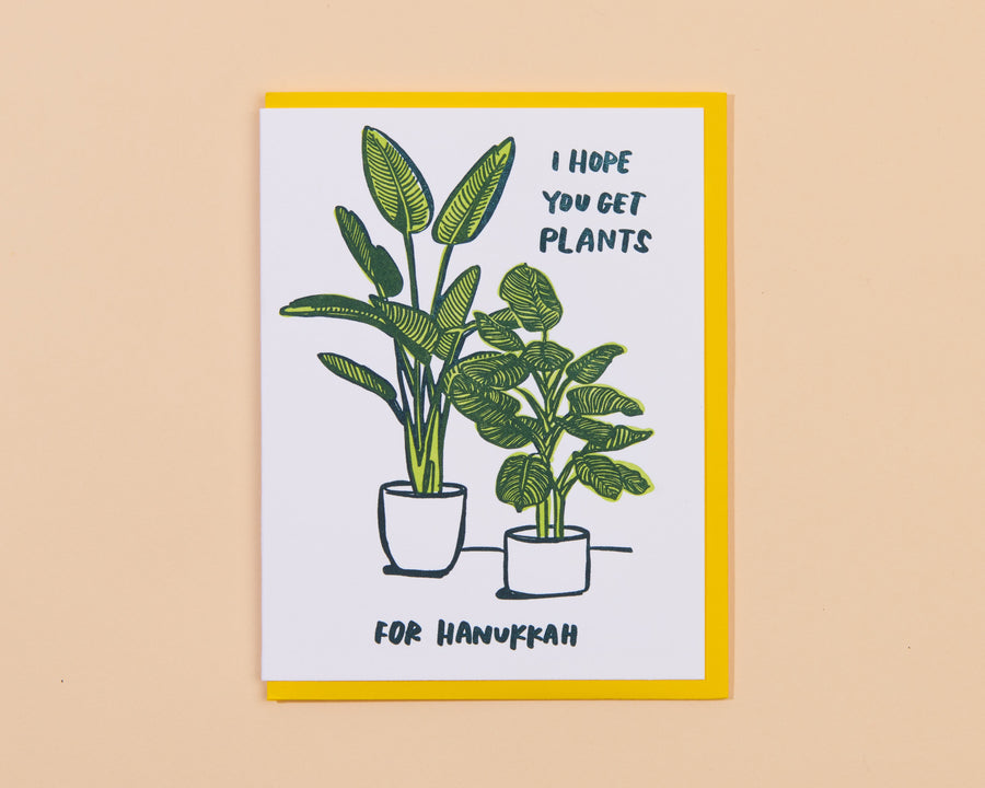 Plants for Hanukkah Card-Greeting Cards-And Here We Are