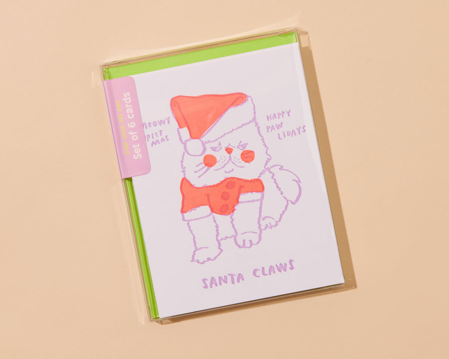 Santa Claws Card-Greeting Cards-And Here We Are