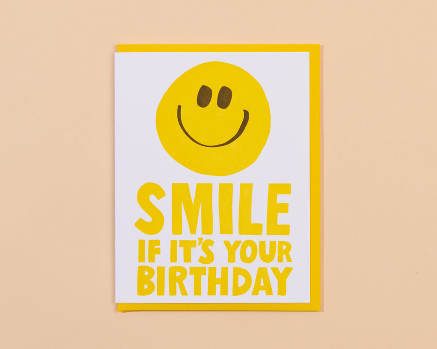Smile If It's Your Birthday Card-Greeting Cards-And Here We Are