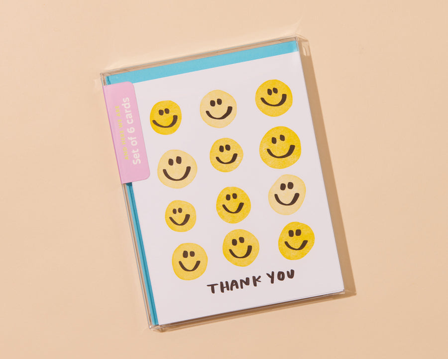 Smiley Thanks Card-Greeting Cards-And Here We Are