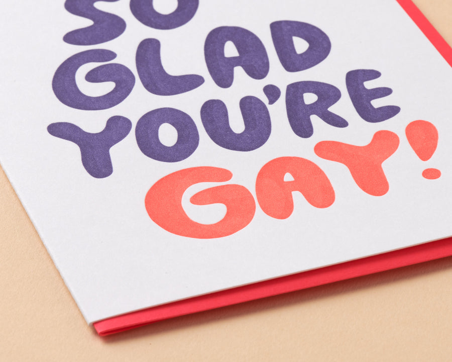 So Glad You're Gay Card-Greeting Cards-And Here We Are