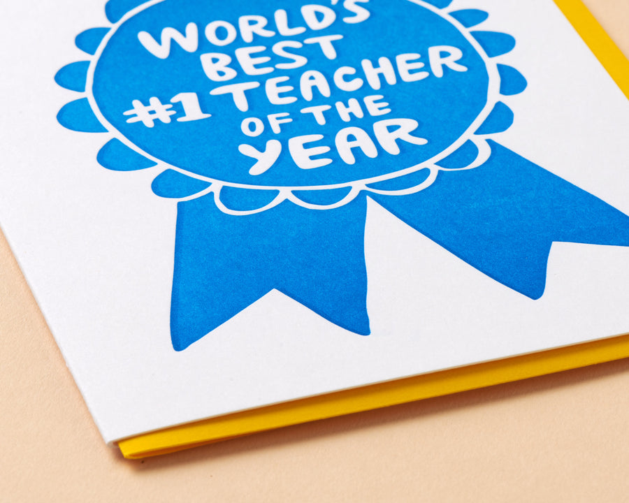 Teacher Ribbon Card-Greeting Cards-And Here We Are