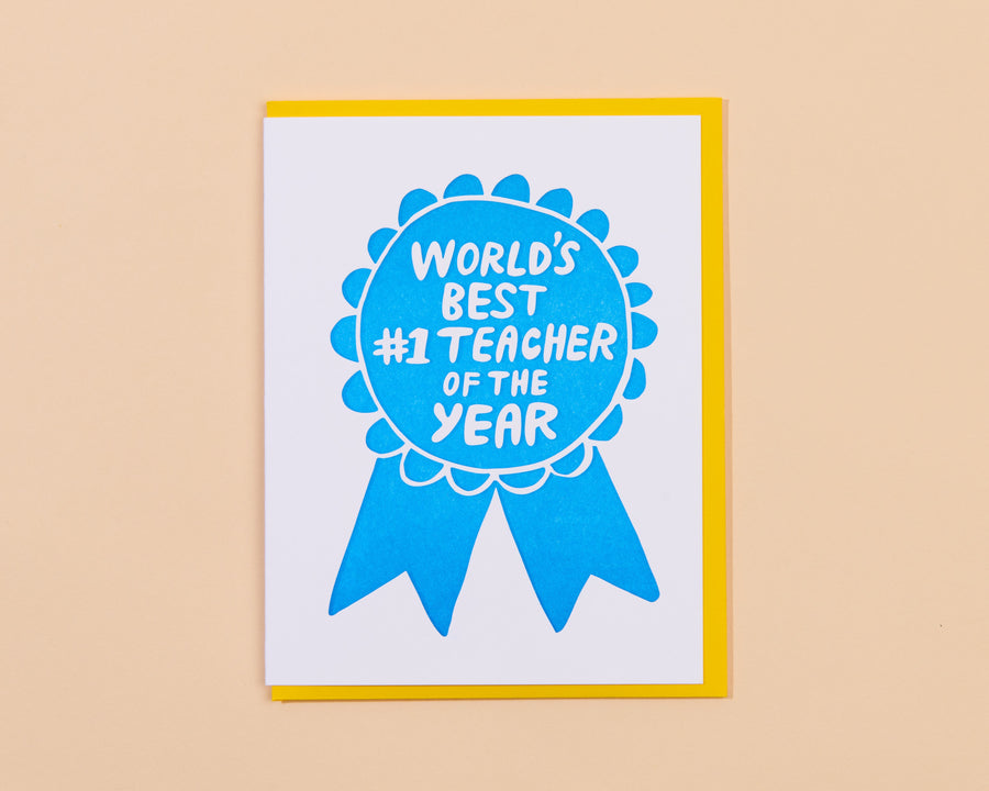 Teacher Ribbon Card-Greeting Cards-And Here We Are