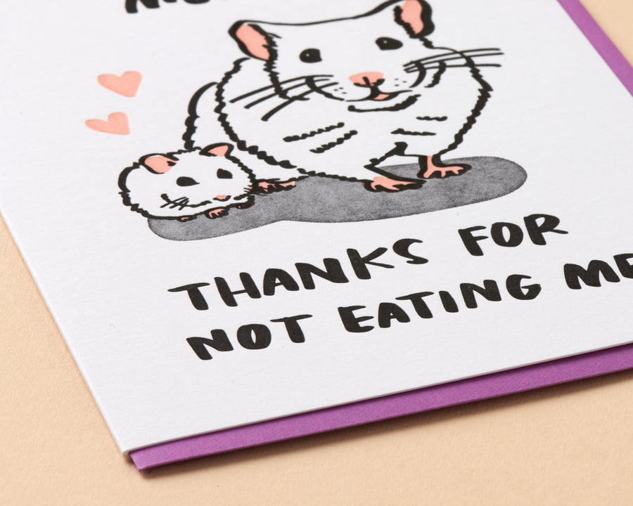 Thanks for Not Eating Me Card-Greeting Cards-And Here We Are