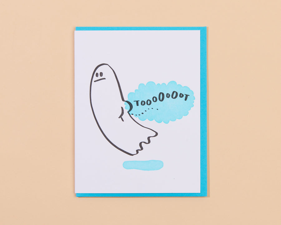 Tootin' Ghost Card-Greeting Cards-And Here We Are