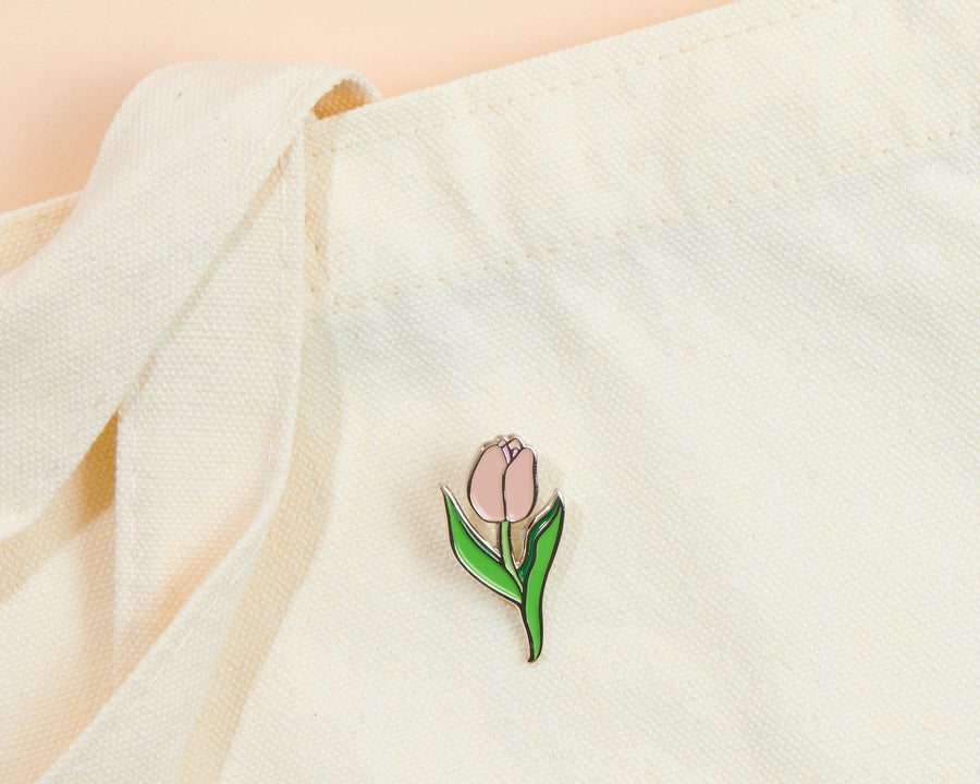 Tulip Stem Pin-Enamel Pins-And Here We Are