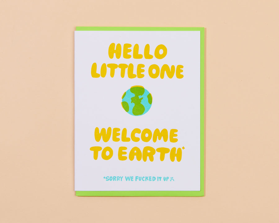 Welcome to Earth Card-Greeting Cards-And Here We Are